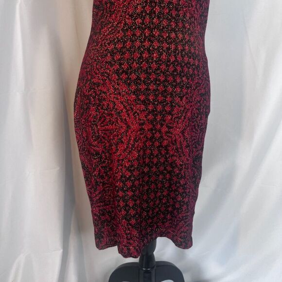 Rock & Republic NWT Baroque Deluxe Bodycon Glittery Abstract Tank Dress Sz Large - Picture 6 of 9